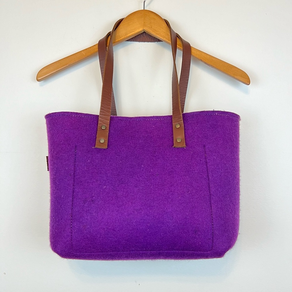 %100 Wool Felt Tote Bag